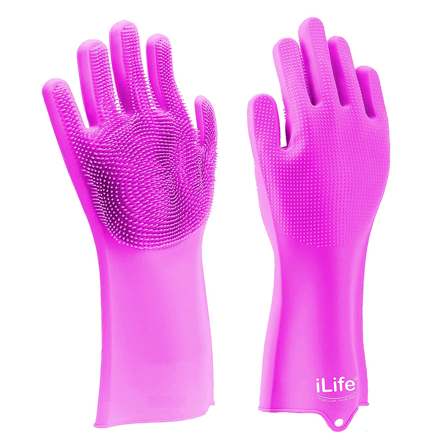 True & Tidy Multi-Purpose Silicone Gloves - Pink