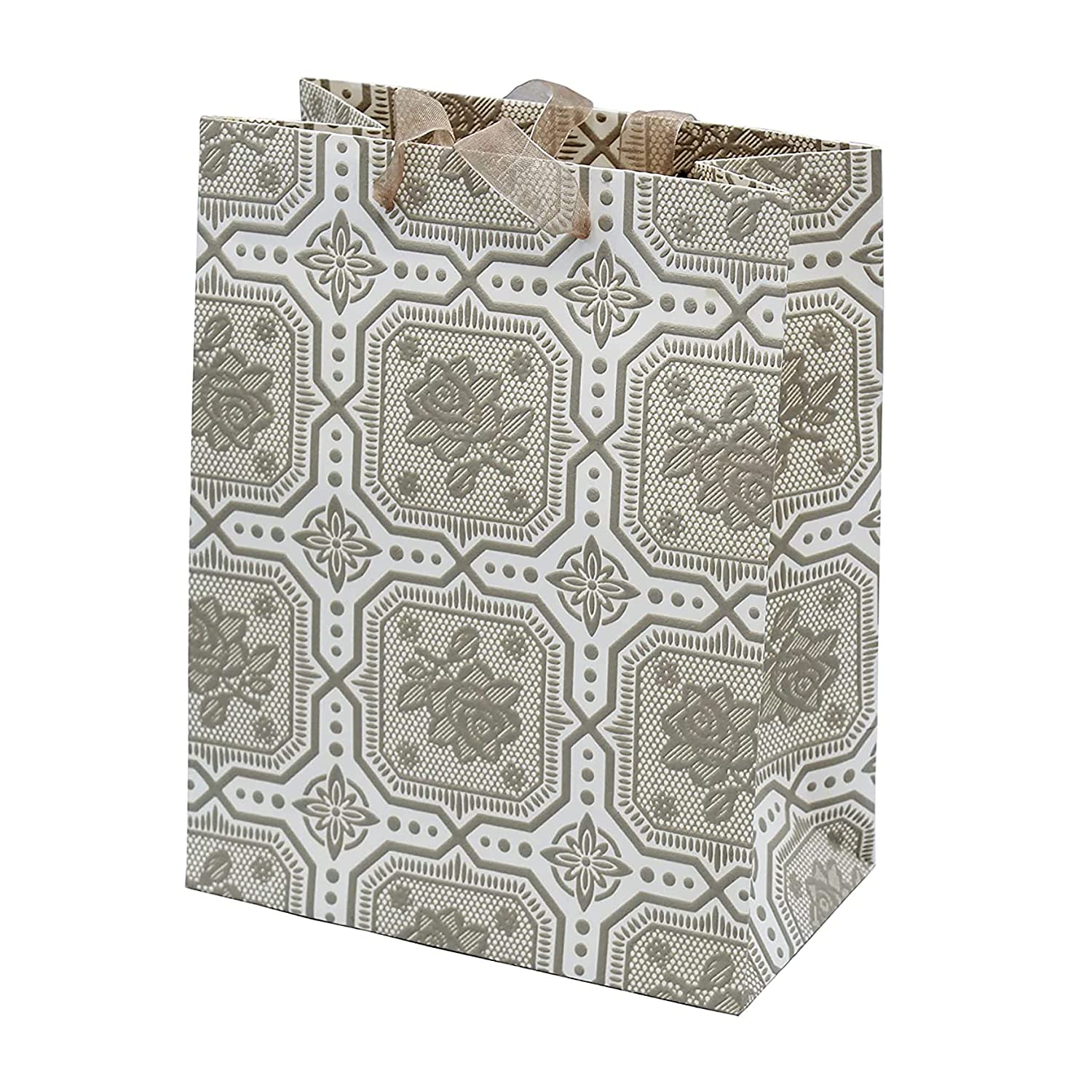 Buy Online Light Mehndi Paper Multiple Uses Gift Bags with Handles