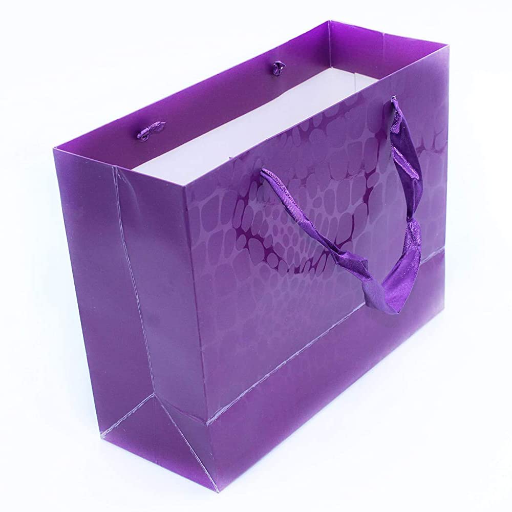 Buy Online Purple Paper Gift Bags with Handles