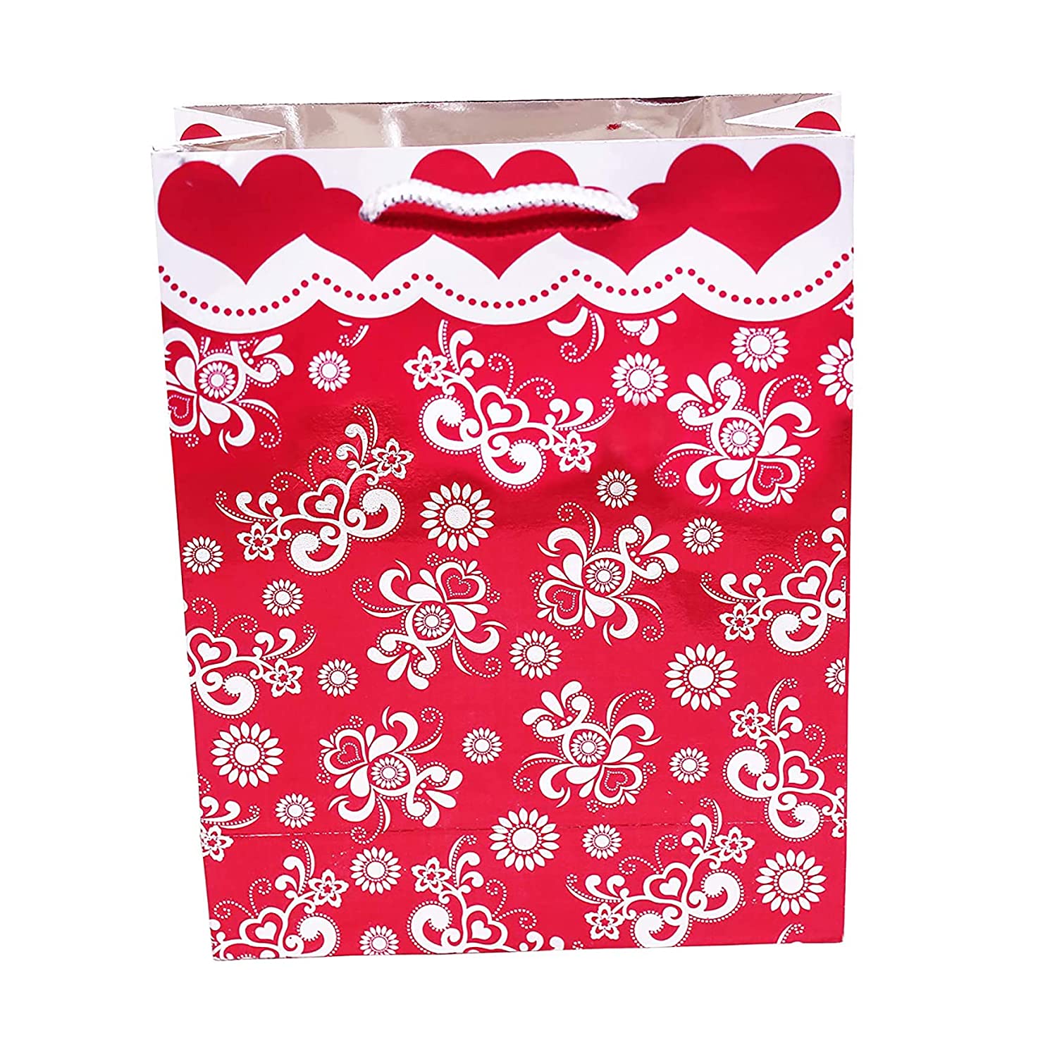 Buy Online Maroon Paper Retail Gift Bags with Handles