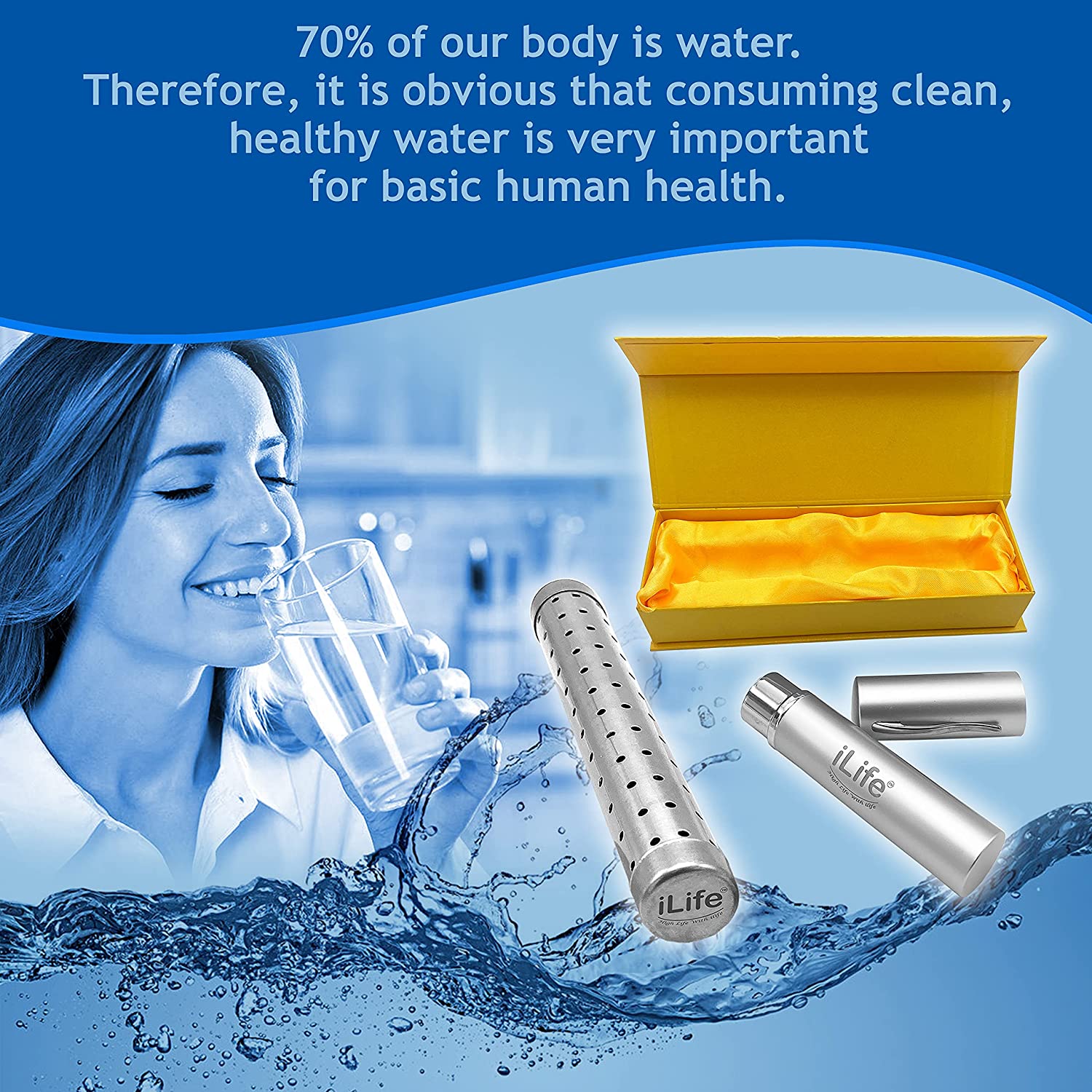 Antioxidant water;  Alkaline water; Hydrogen Water; Portable Stick 