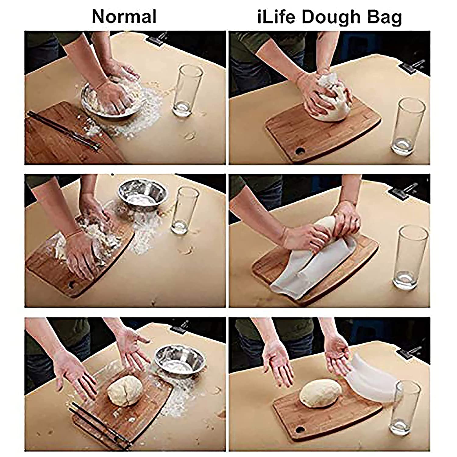 dough kneading bag; dough bag; kneading bag