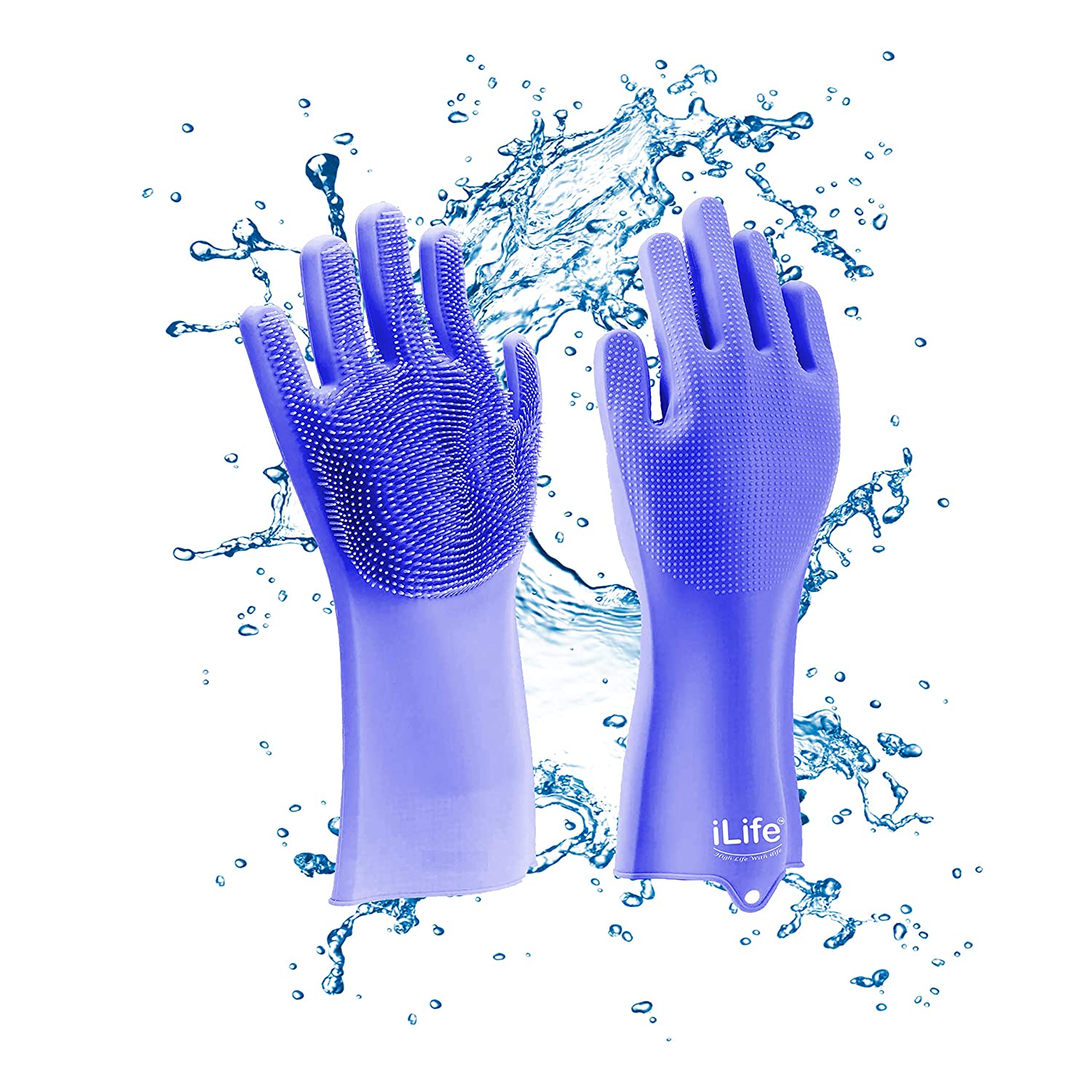 Silicone gloves; Purple Scrub Gloves; Bath Gloves; scrub gloves