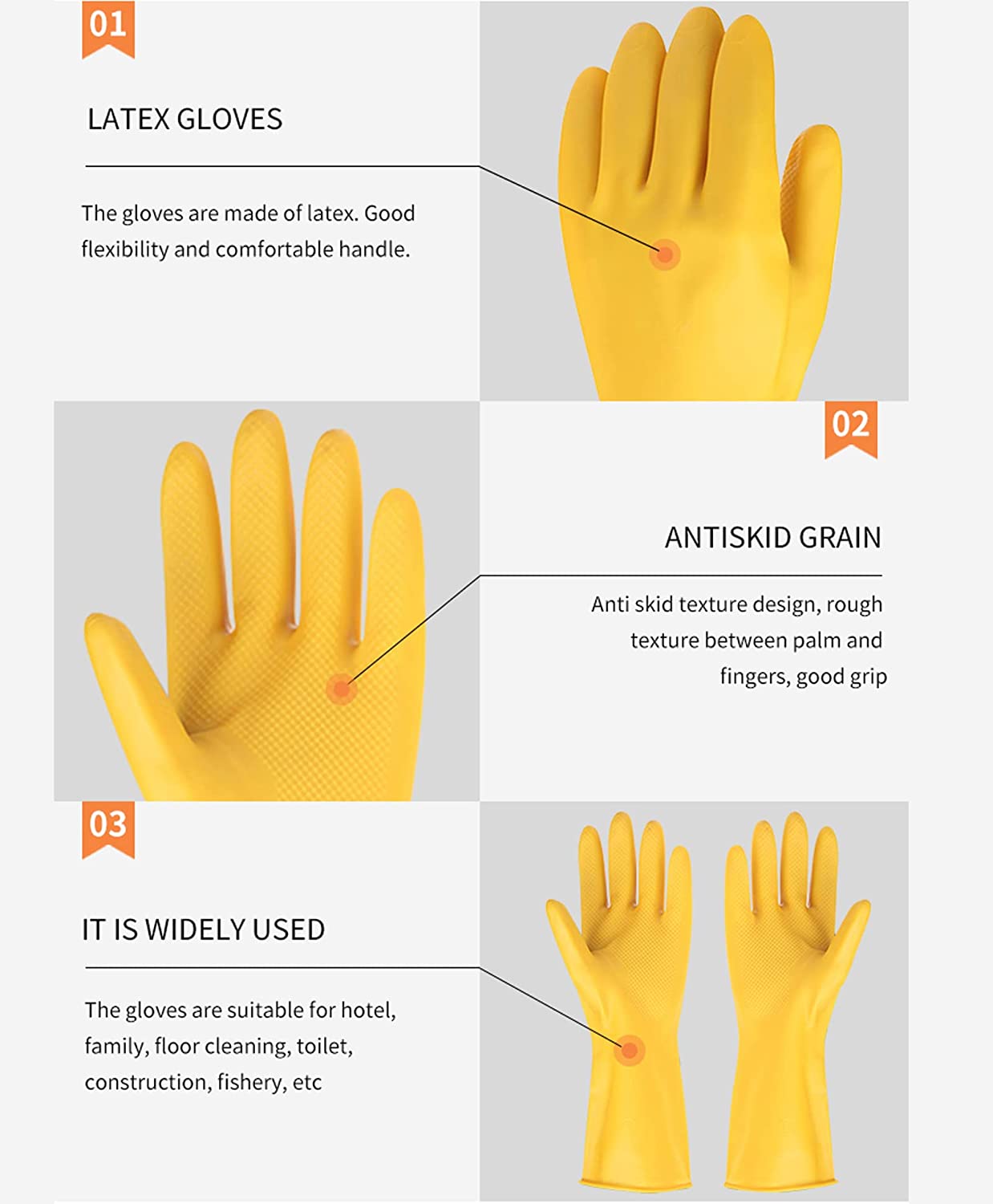 latex gloves; chemical resistance glove; heavy duty gloves; industrial gloves