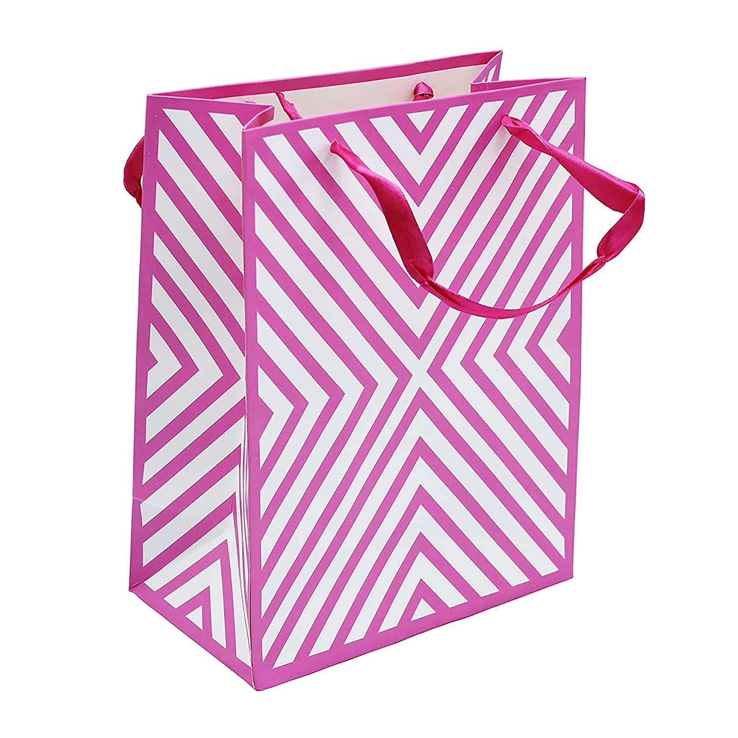 Buy Online Pink Paper Multiple Uses Gift Bags with Handles