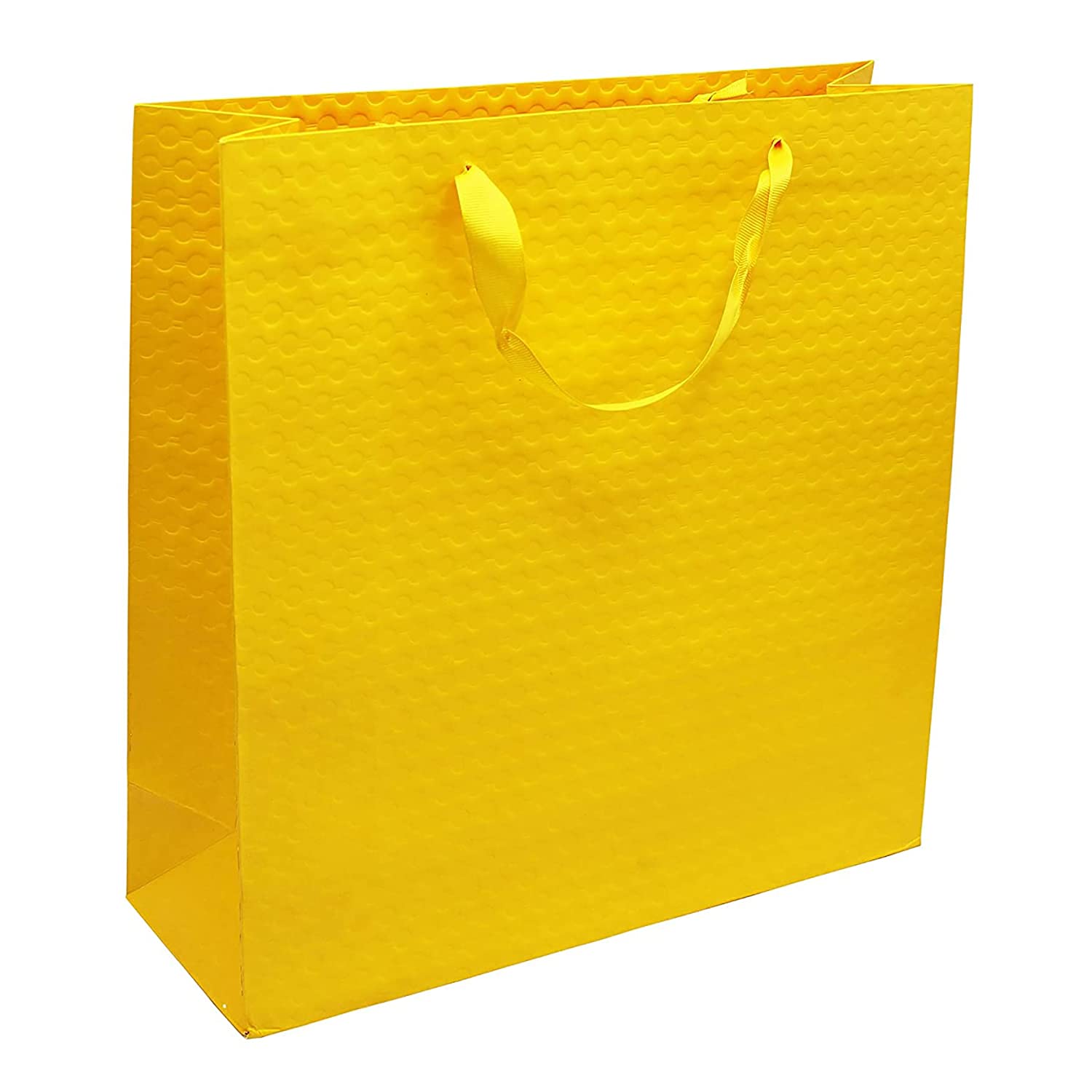 Buy Online Yellow Paper Multiple Uses Gift Bags with Handles