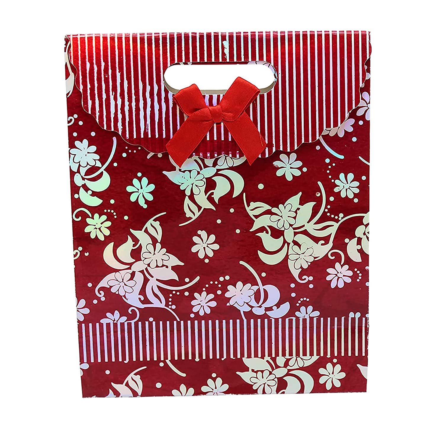 Buy Online Maroon Paper Retail Gift Bags with Handles