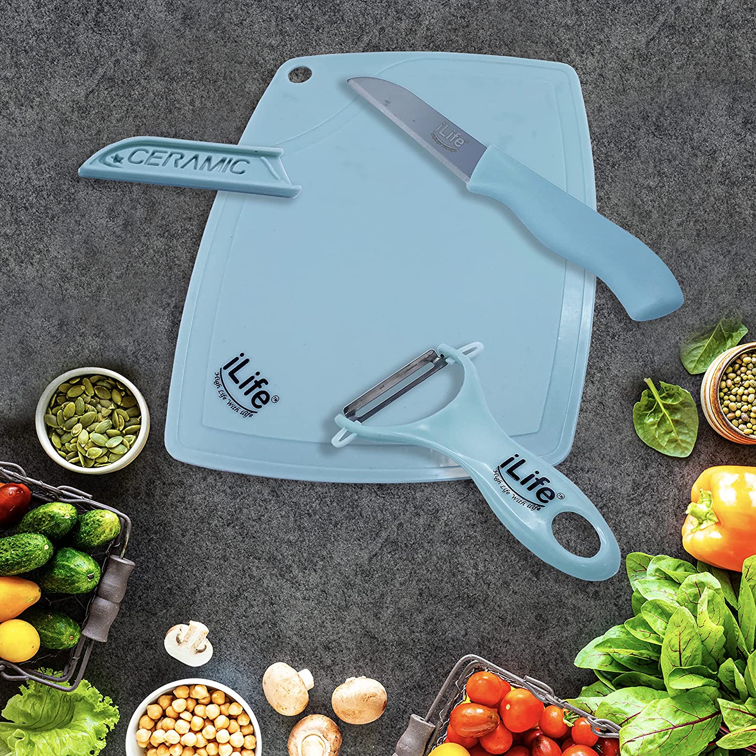 Chopping Board ; Peeler; peeler set ; kinves 