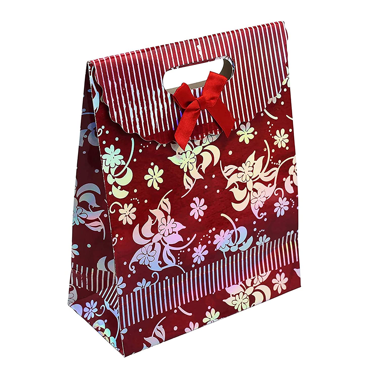 Buy Online Maroon Paper Retail Gift Bags with Handles