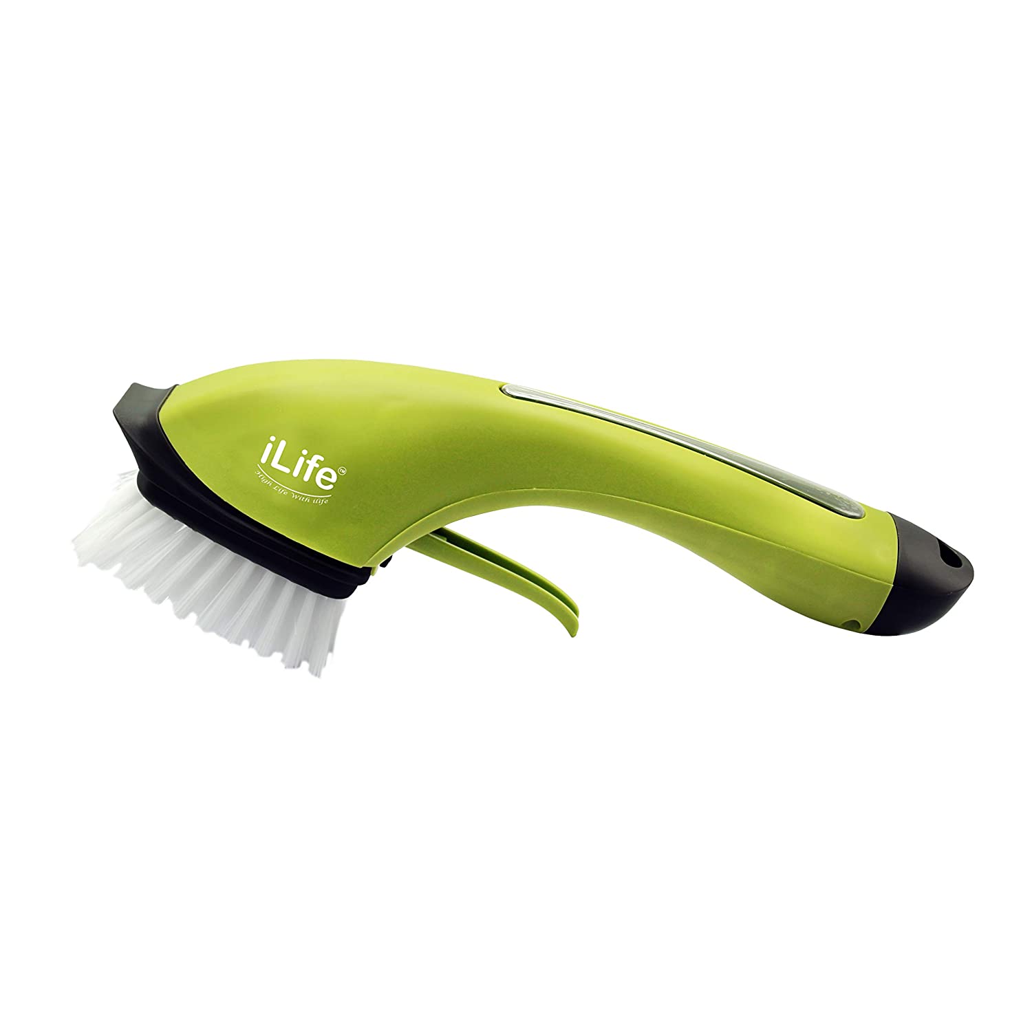 iLife 3-in-1 Heavy Duty Scrub Brush with Soap Dispenser for Kitchen, Walls, Shower, Tile, Pot, Sink and Dish Washing, for Bathroom Bathtub and Swimming Pool Cleaning