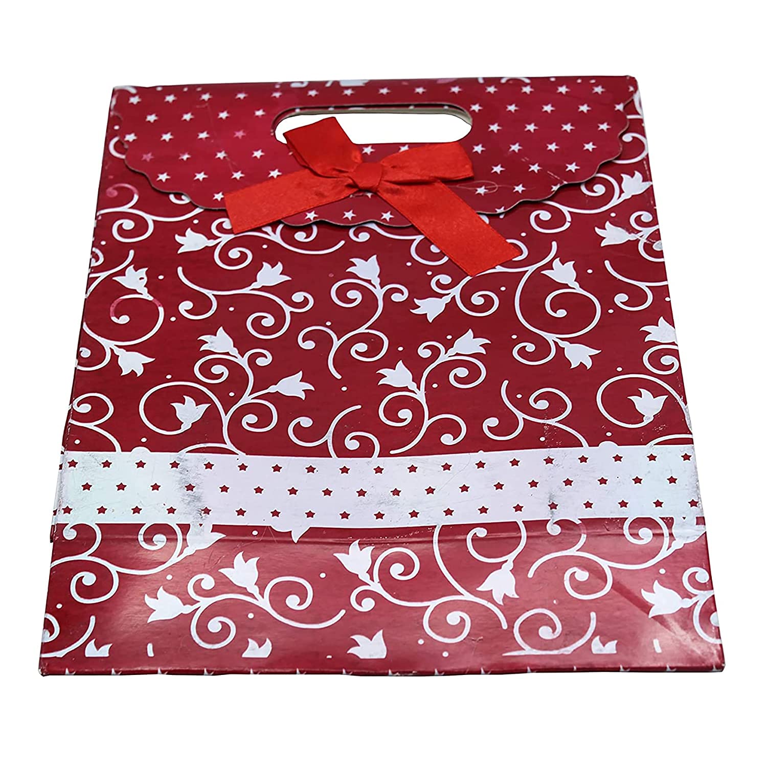 Buy Online Maroon Paper Retail Gift Bags with Handles