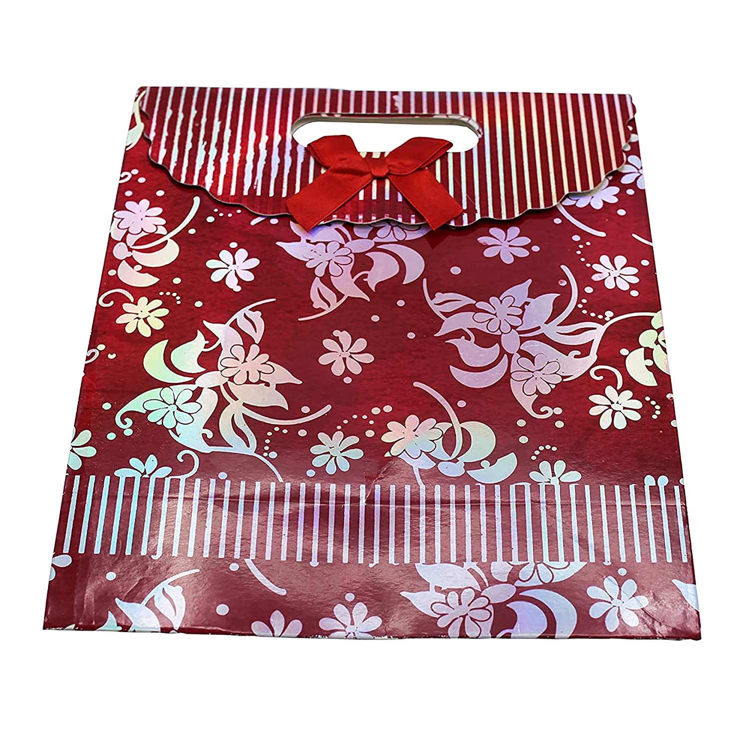 Buy Online Maroon Paper Retail Gift Bags with Handles