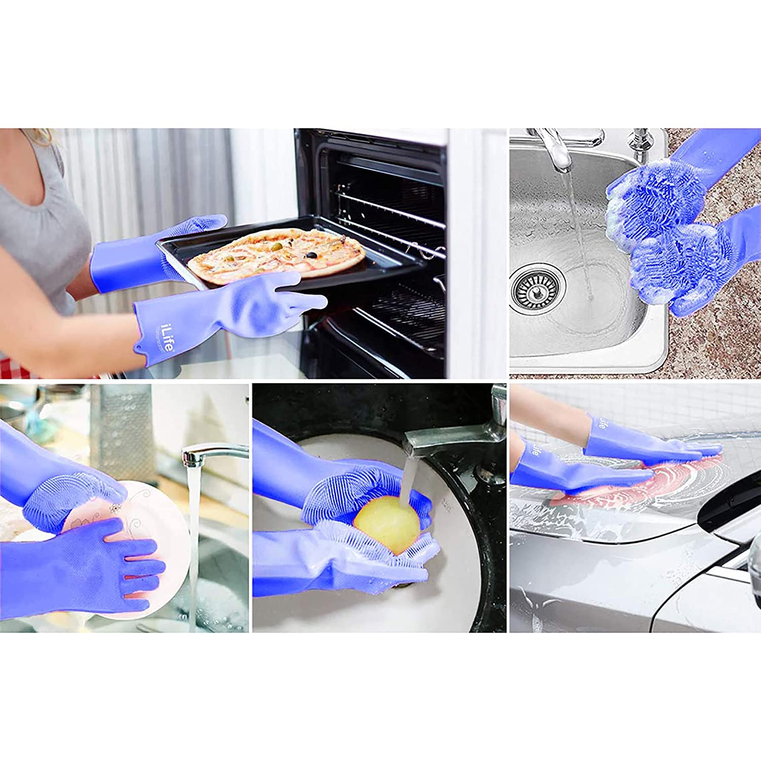 Silicone gloves; Purple Scrub Gloves; Bath Gloves; scrub gloves