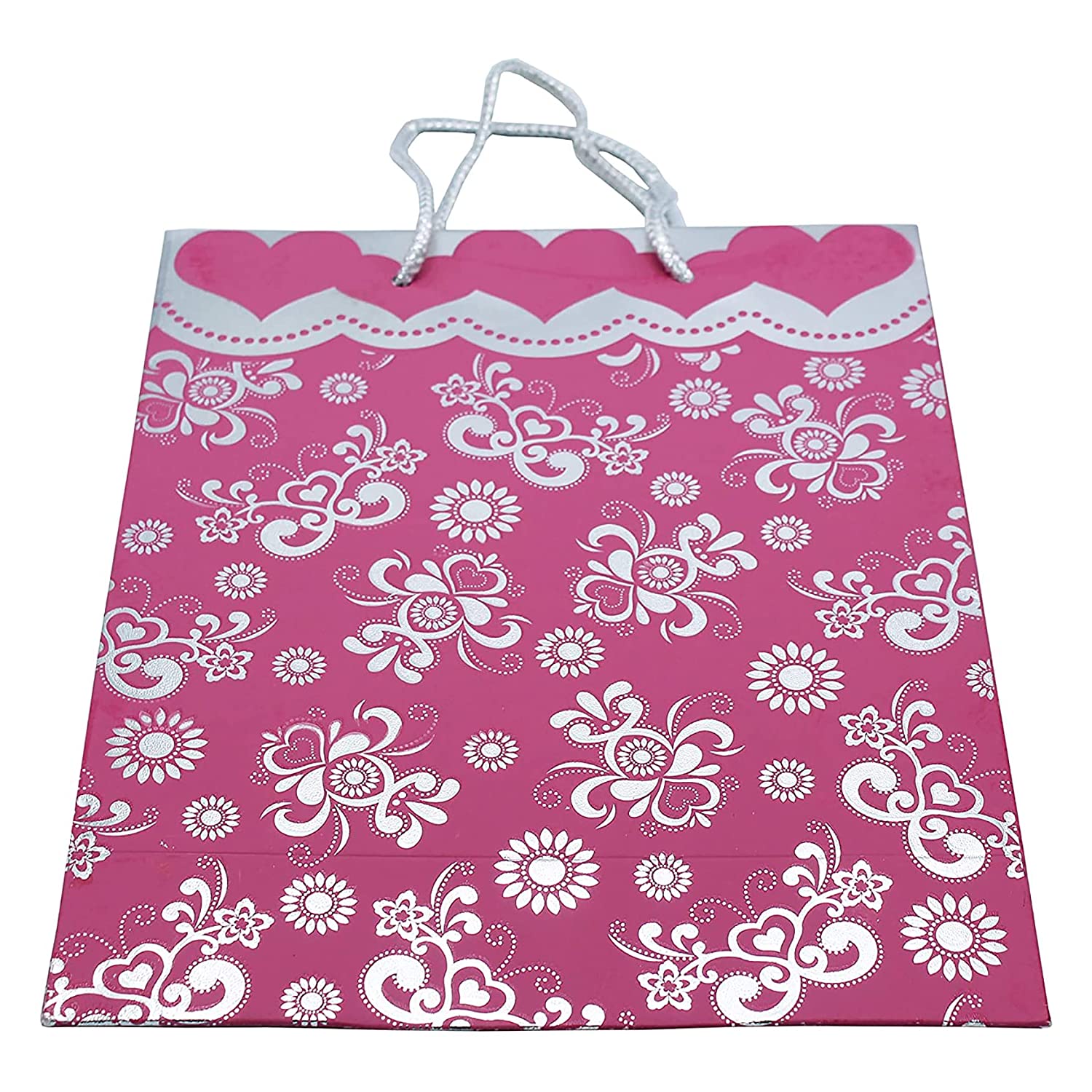 Buy Online Light Pink Paper Multiple Uses Gift Bags with Handles