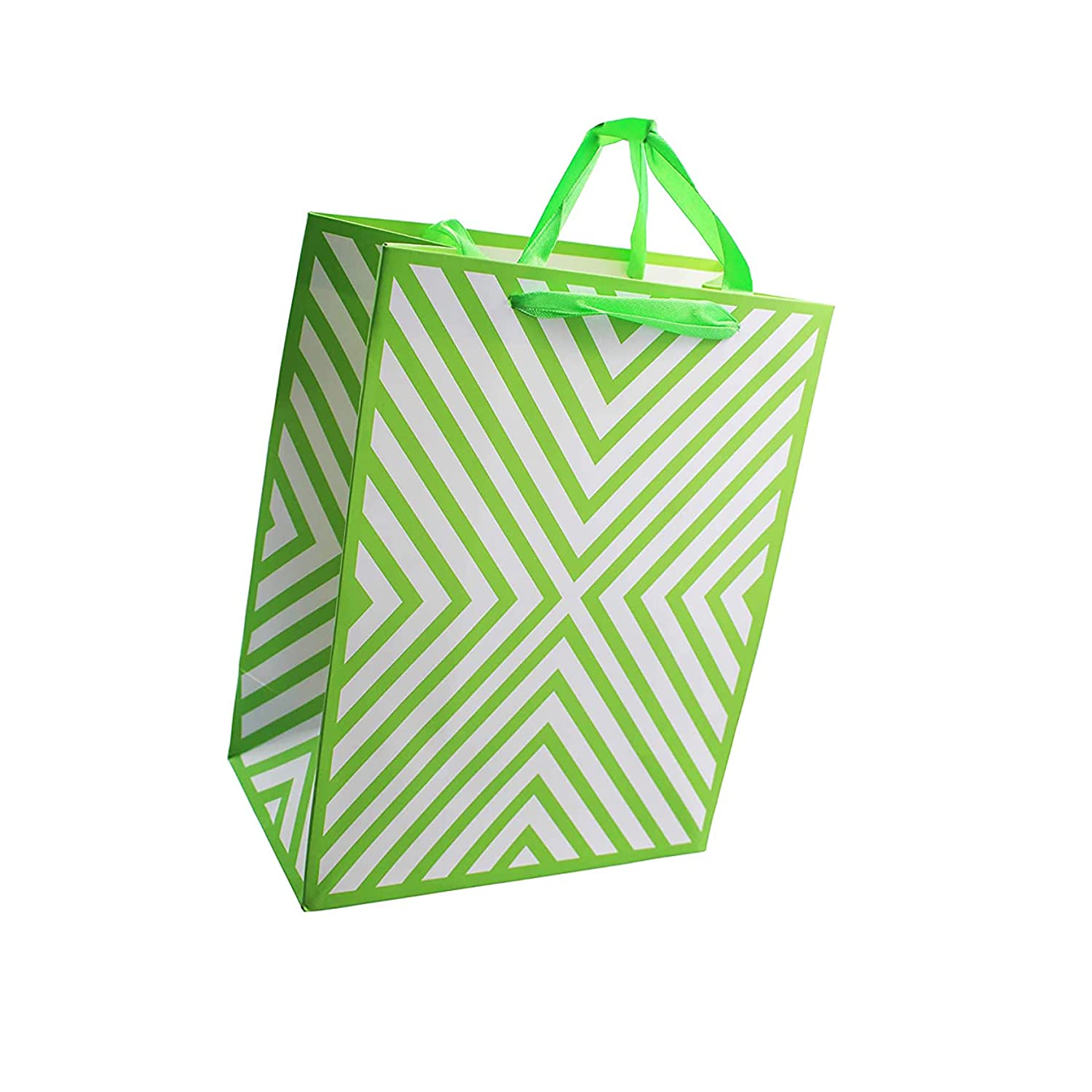 Buy Online Green Paper Multiple Uses Gift Bags with Handles
