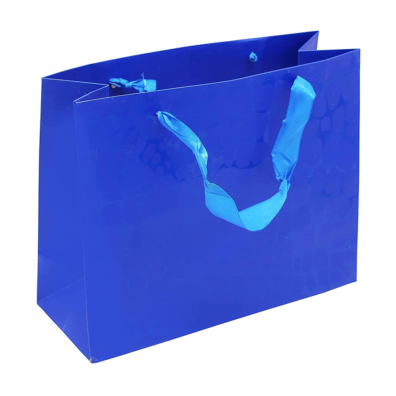 Buy Online Blue Paper Shopping Gift Bags with Handles