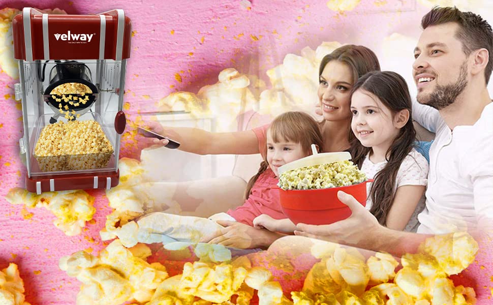 Buy iLife Popcorn Machine, DIY Vintage Retro Electric Hot Air Popcorn  Machine Family Party Tools Online at Best Prices in India - JioMart.