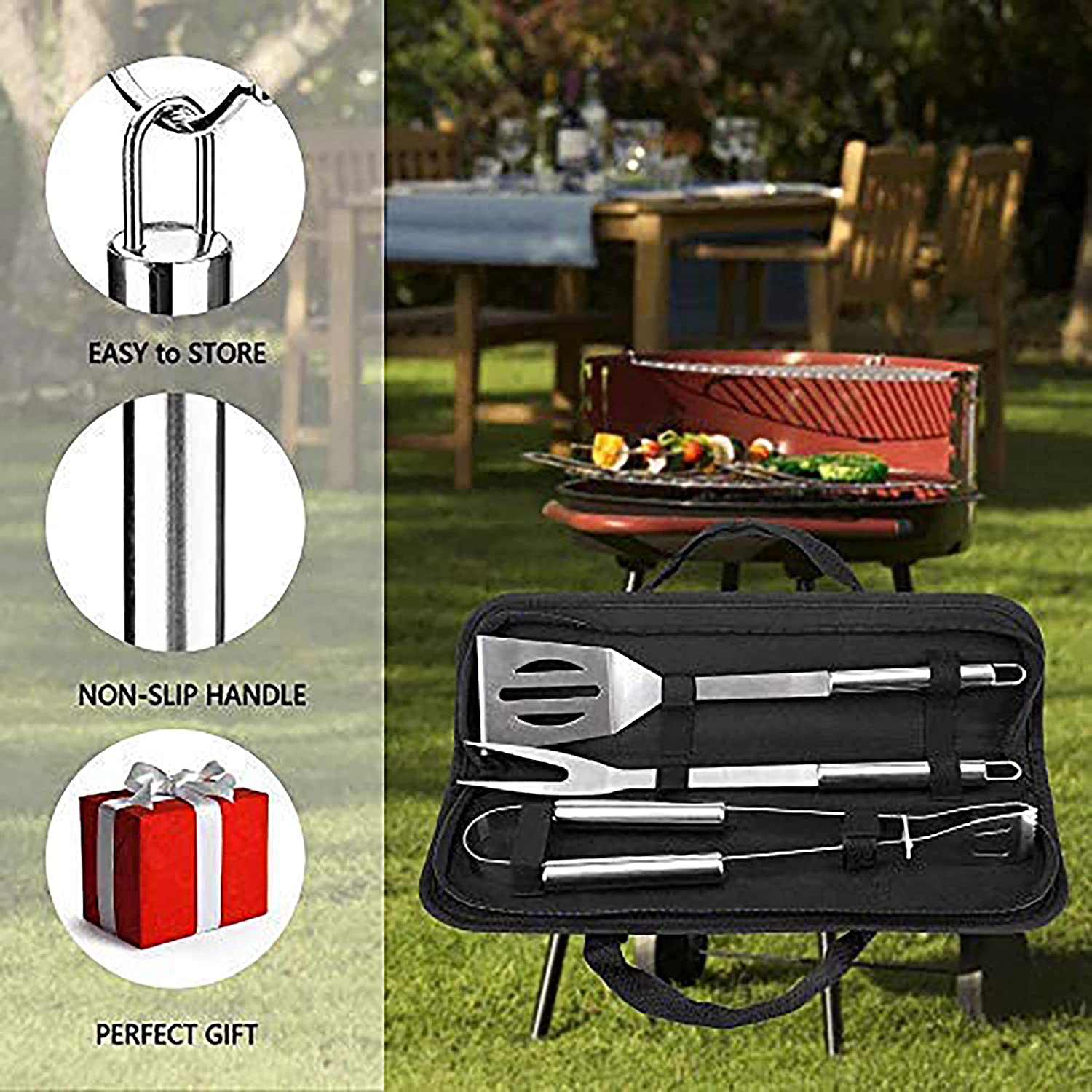  BBQ Set; 3 piece BBQ; BBQ tools