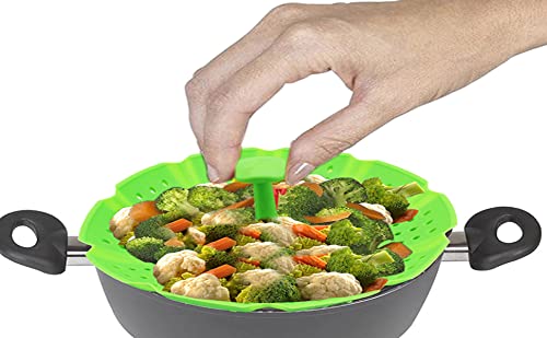 vegetable steamer; steamer; vegetable basket; silicone steamer