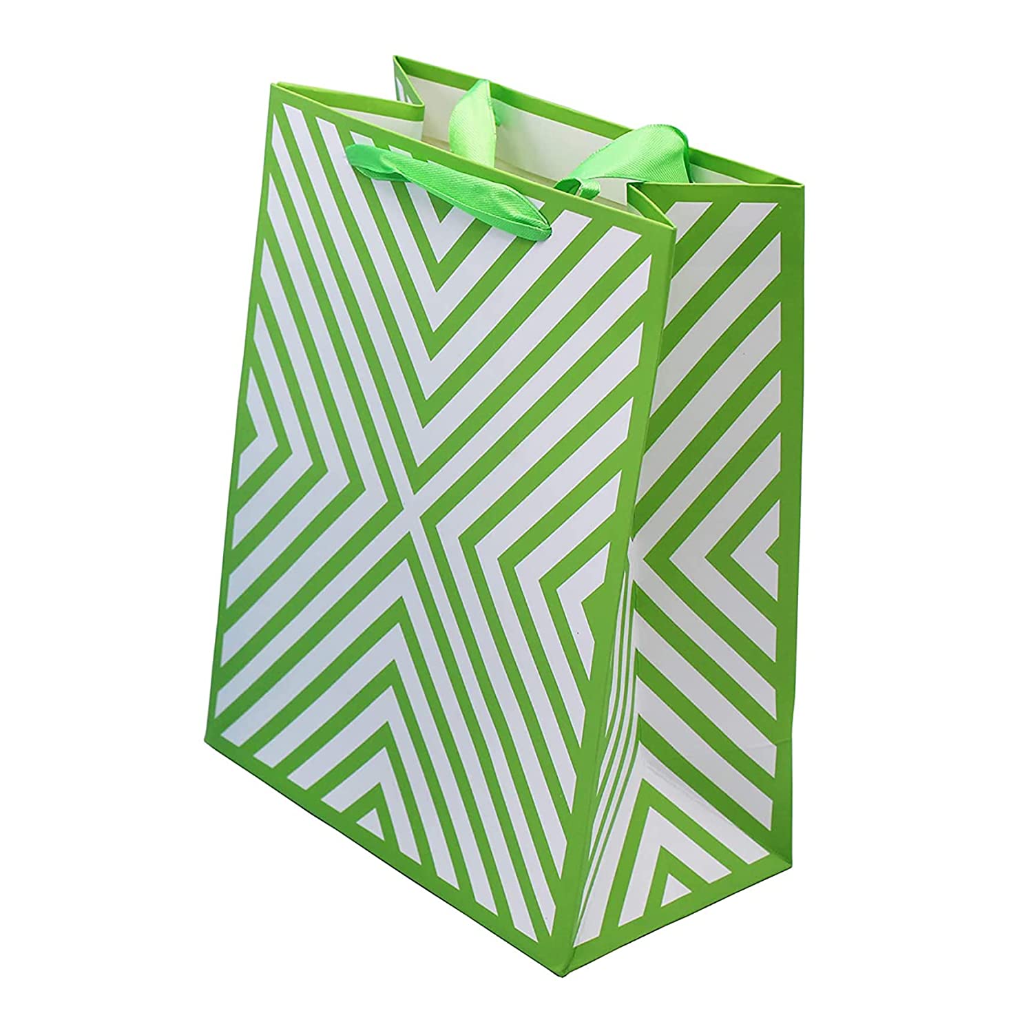 Buy Online Green Paper Multiple Uses Gift Bags with Handles