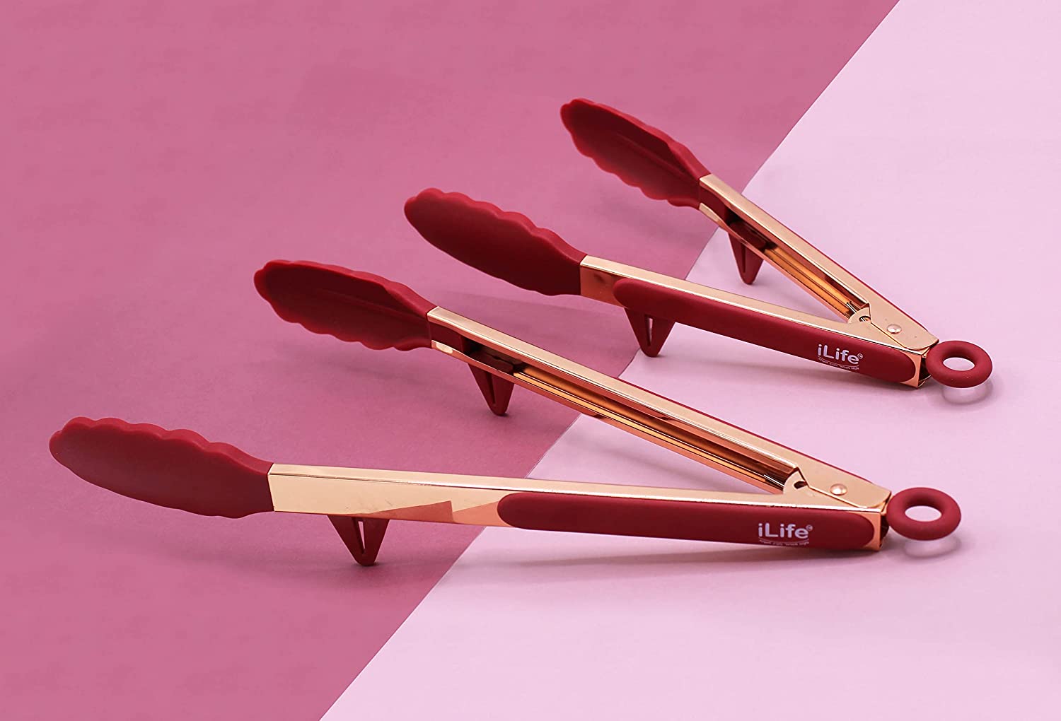 rose gold tongs ; tongs; stainless steel tongs