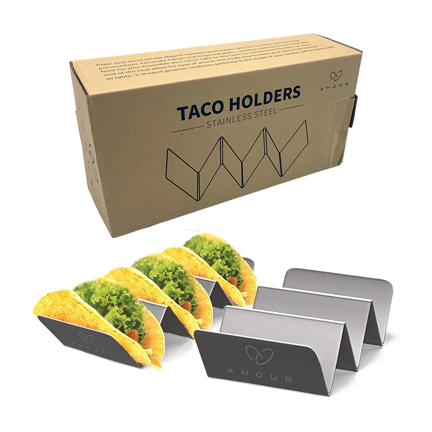 Kitchen Collection Set of 3 Taco Holders-02316 