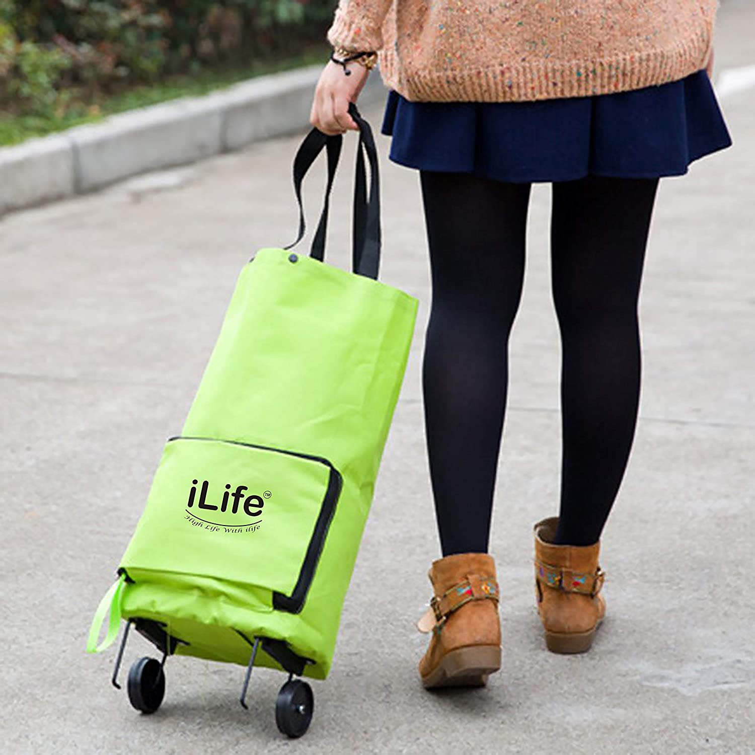 shopping bag; trolley bag; bag with wheels