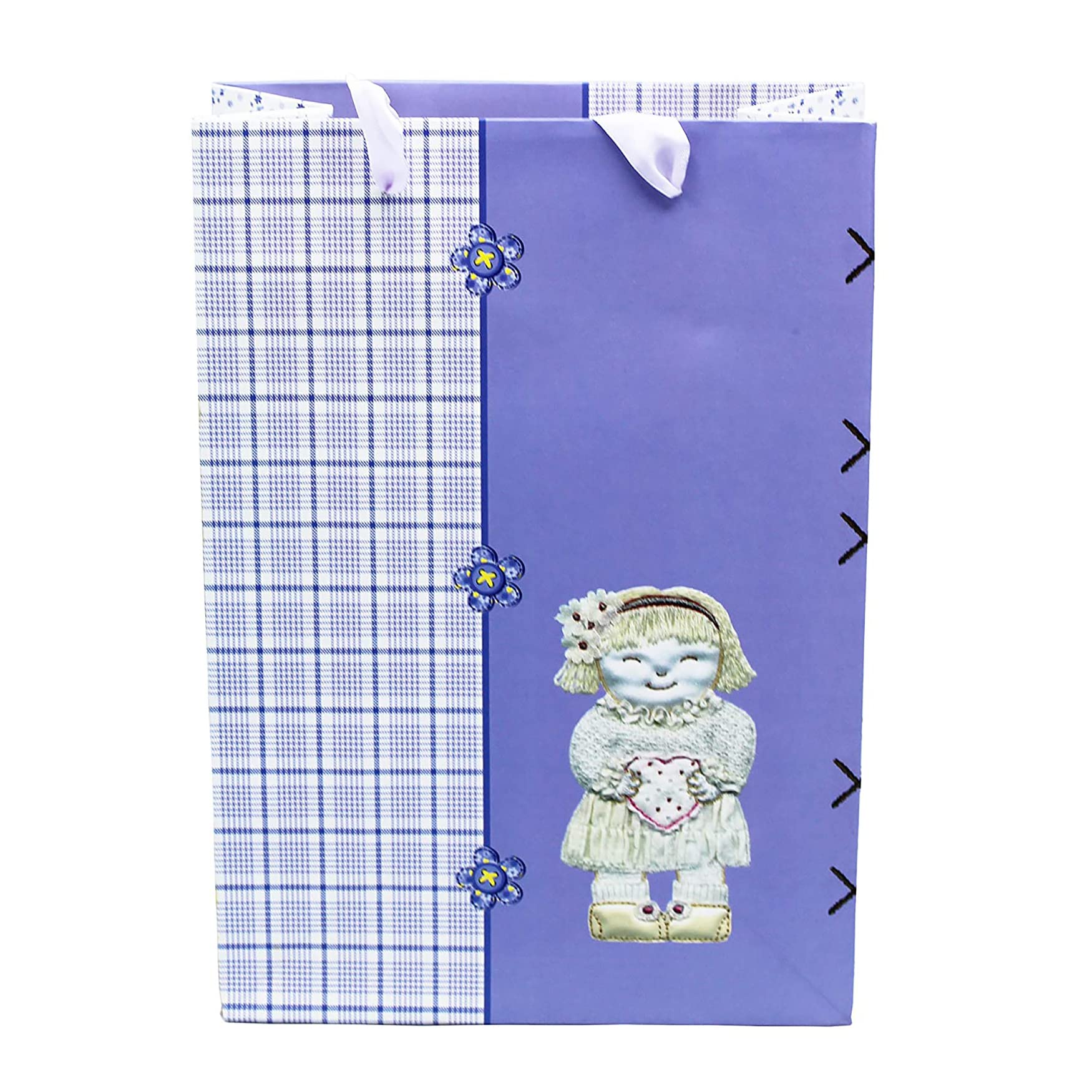 Buy Online Light Blue Paper Multiple Uses Bags with Handles