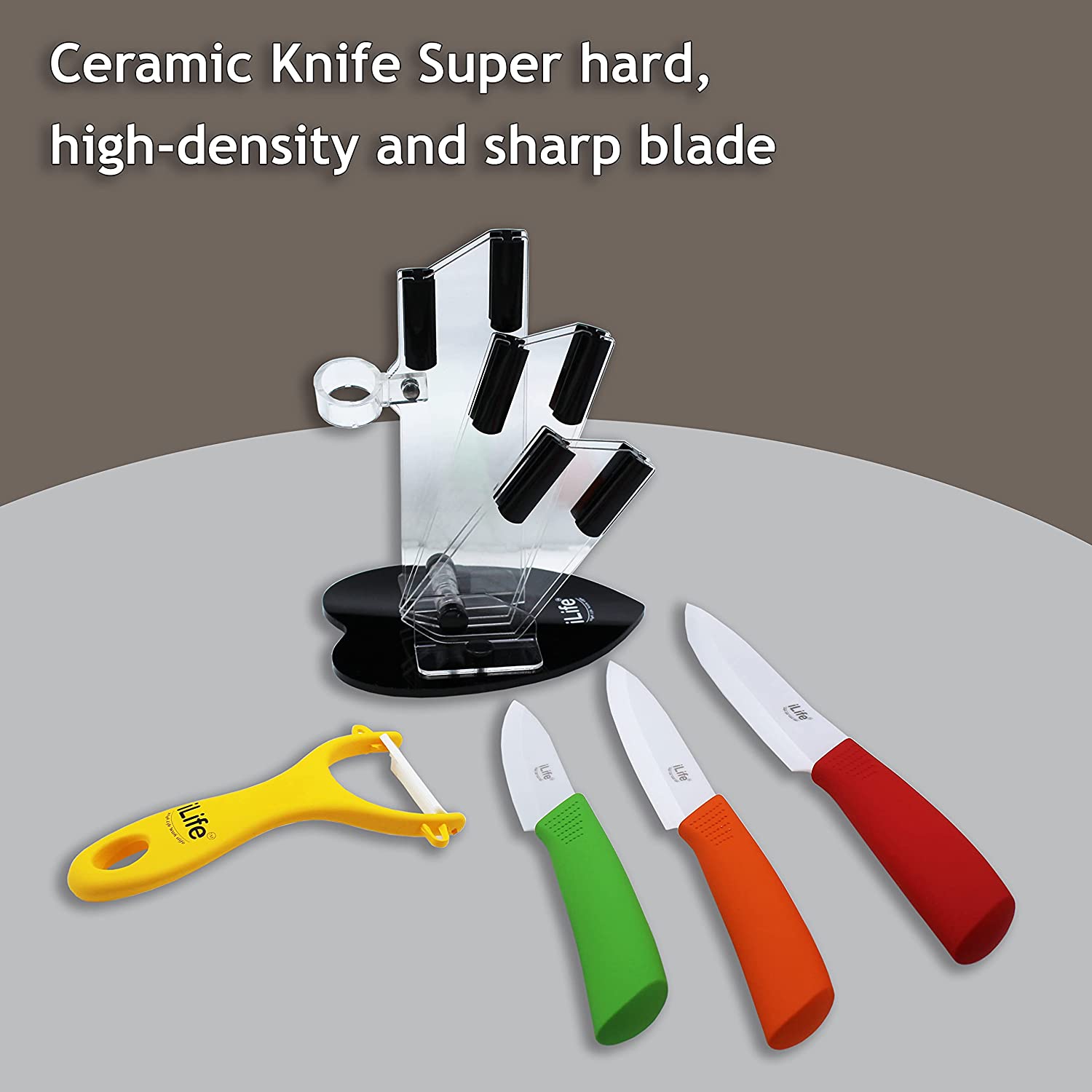  knife set; ceramic knife; 5- piece knife set
