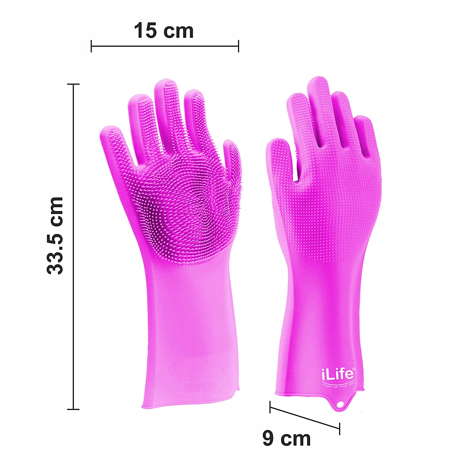  Silicone gloves; Scrub Gloves ; Bath Gloves ; pink scrub gloves