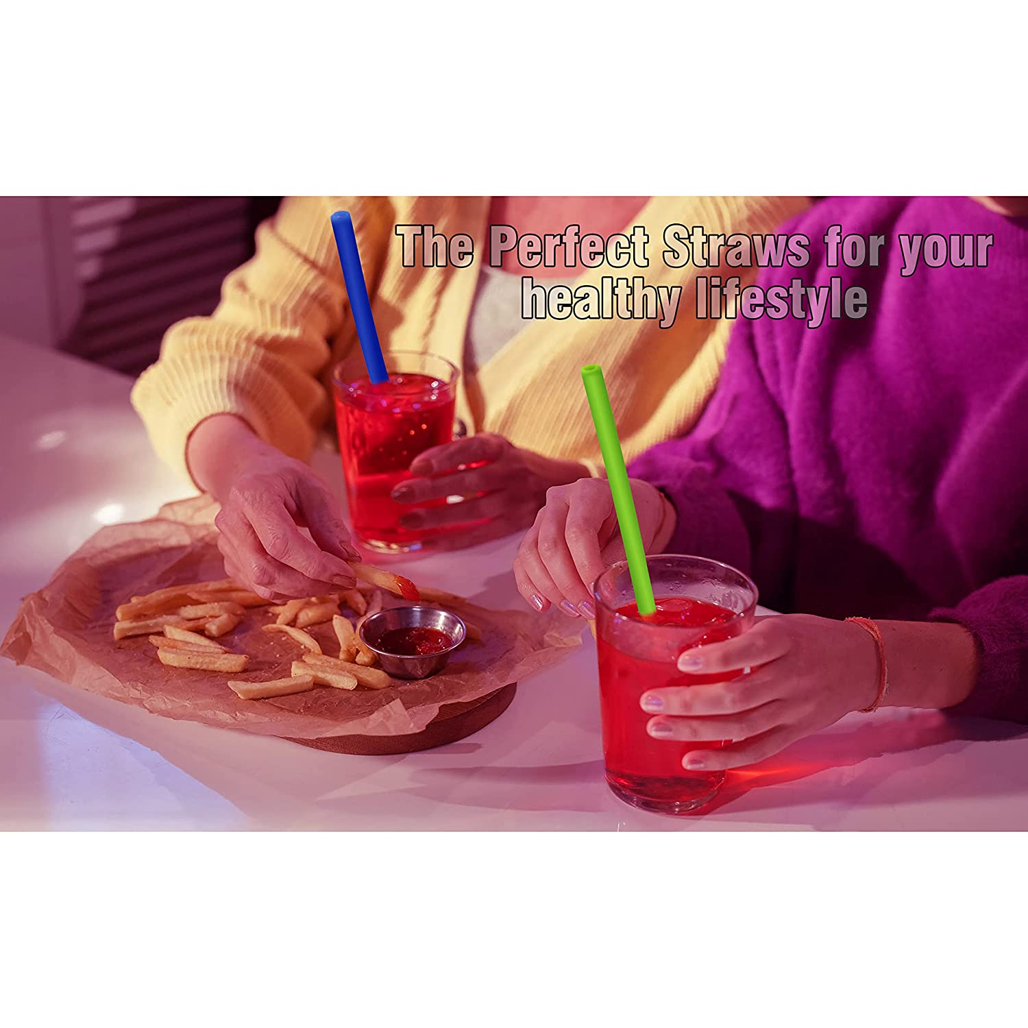 Reusable straw; extra long straws; silicone straw