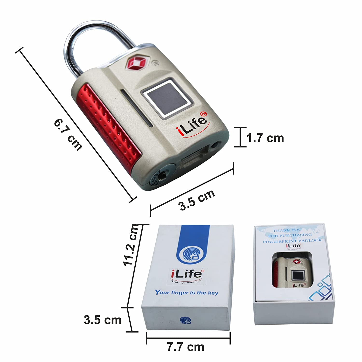 fingerprint  lock; digilock; padlock