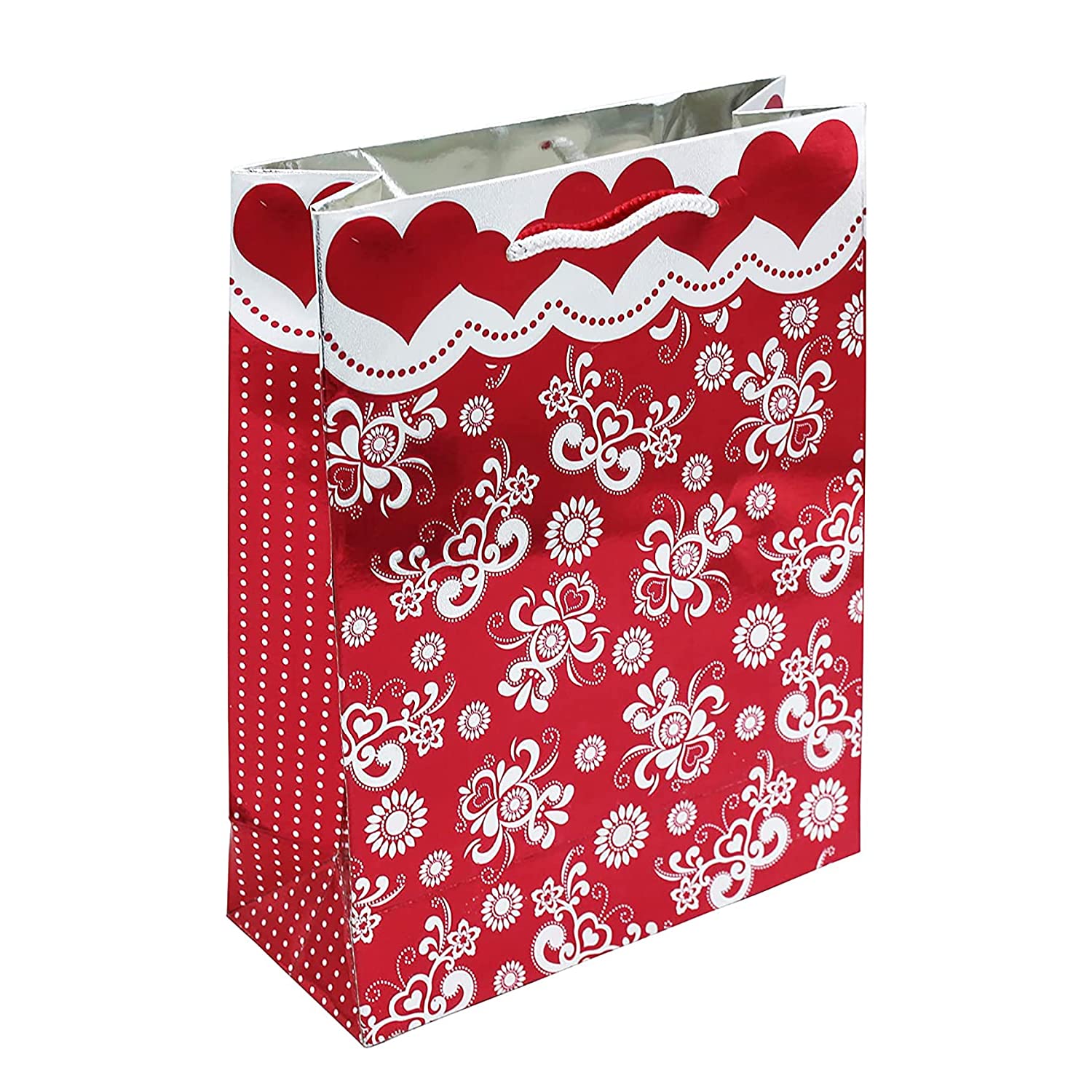 Buy Online Maroon Paper Retail Gift Bags with Handles