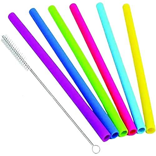 Reusable straw; extra long straws; silicone straw