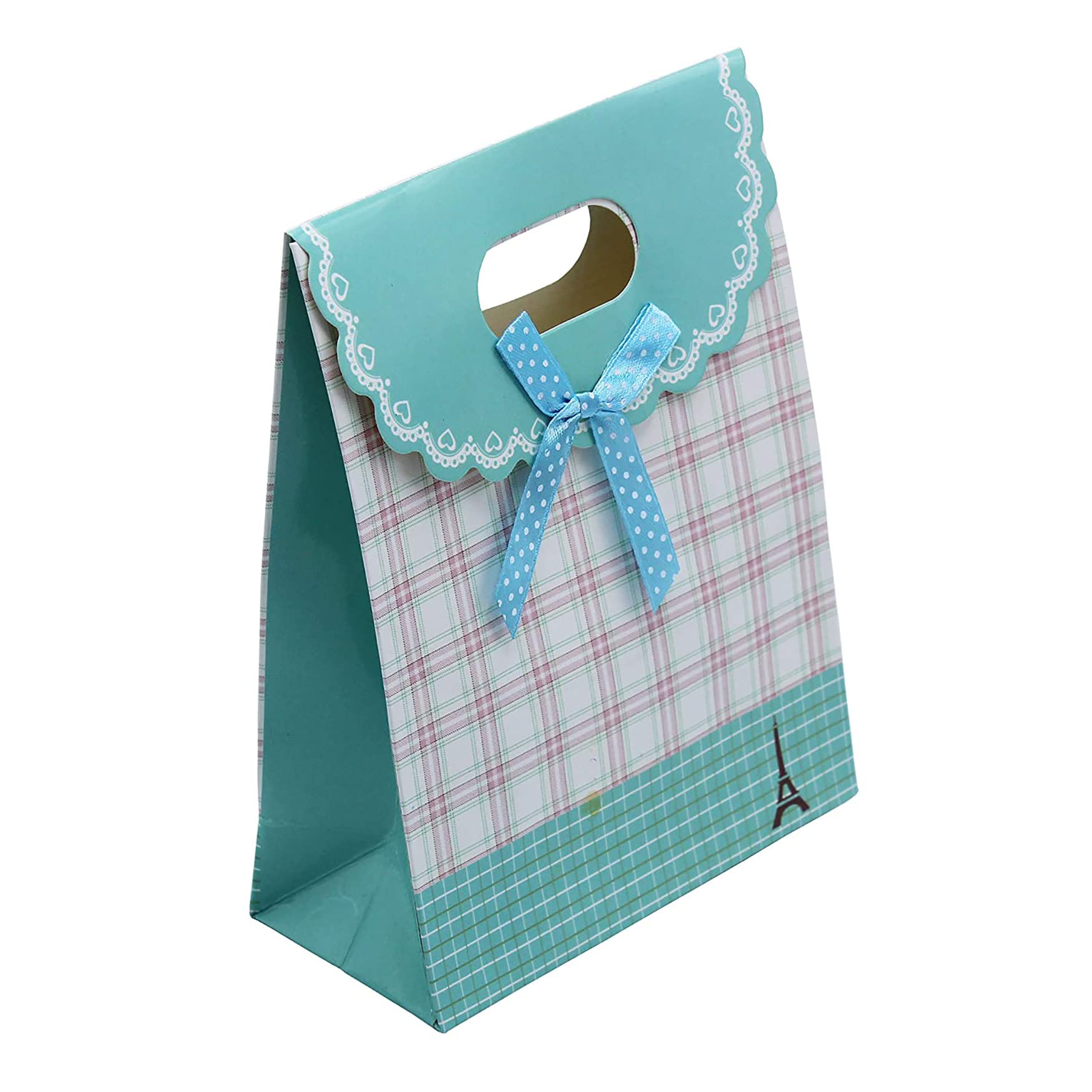 Buy Online Green Paper Multiple Uses Gift Bags with Handles