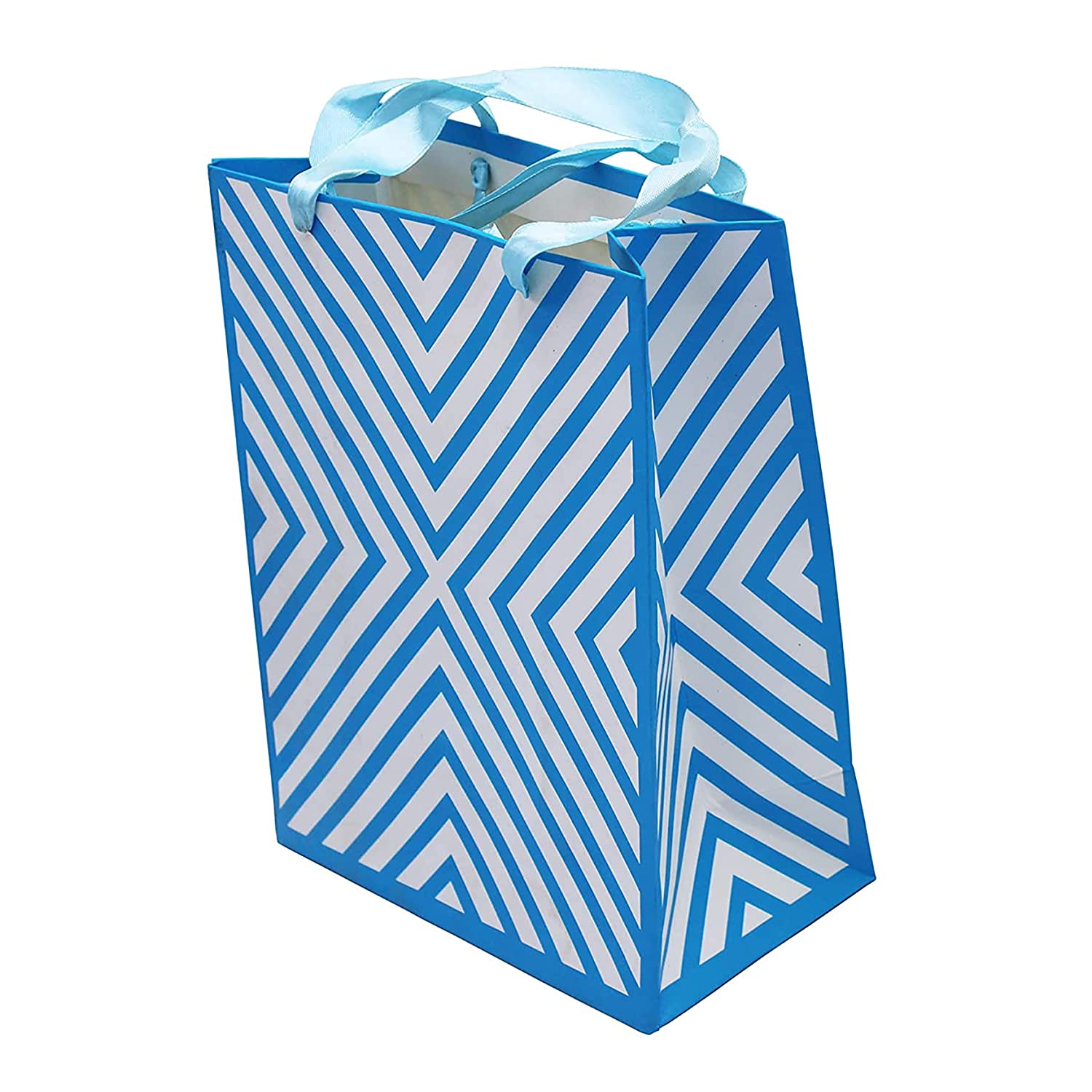 Buy Online Blue Paper Shopping Gift Bags with Handles