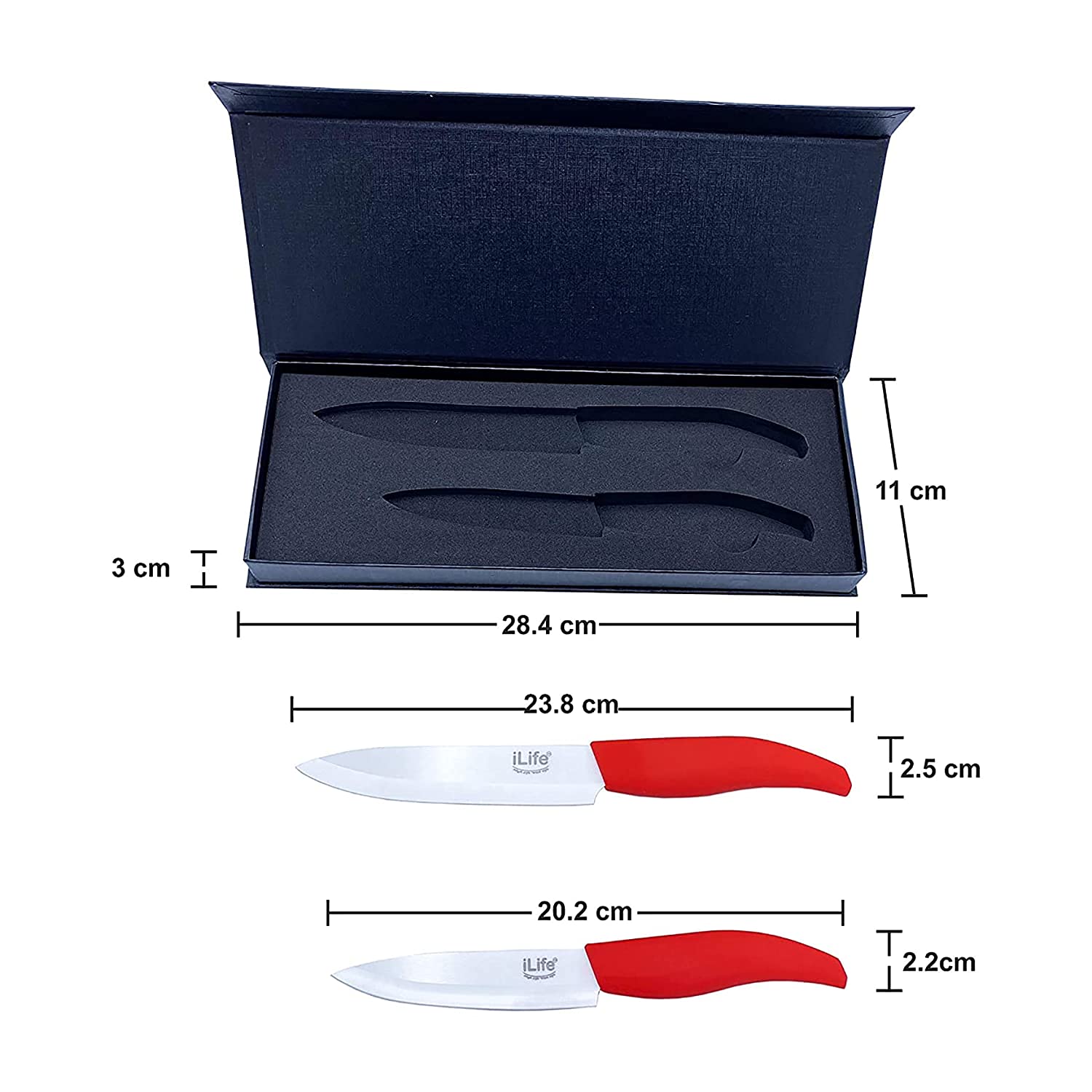  knife set; ceramic knife; 4 inch knife; 5 inch knife